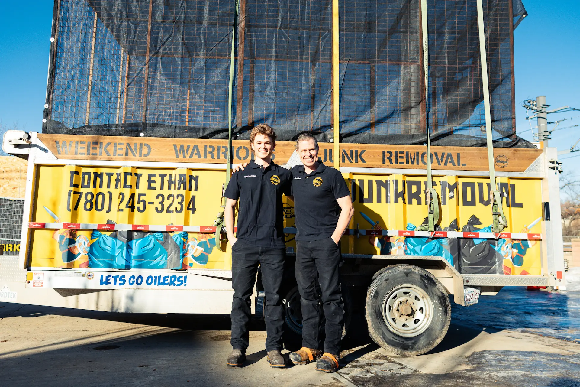 Ethan and Paul Caines, co-founders of Weekend Warriors Junk Removal